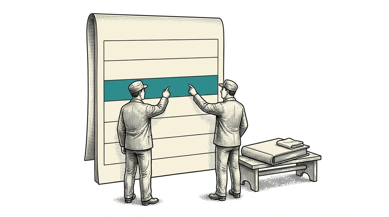 A one-page scope note exists to produce agreement โ thirty pages nobody opens produce none.