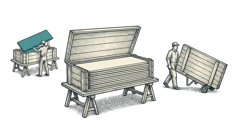The cheapest integration builds no connection: you fill the crate and carry it across β there is no line between.