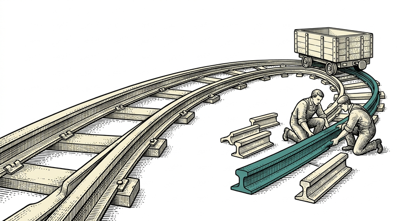 The workflow is designed by whoever lays the track, not whoever rides it โ and a section can always be added later.