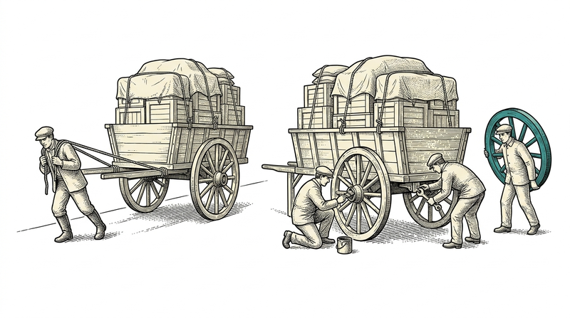 Which model is right depends on the case: one buys the journey, the other the upkeep โ the load is the same in both.