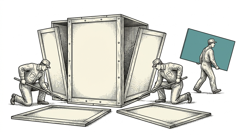 Moving from bundle to modules is not smashing the crate but opening its seams โ each panel must stand on its own.