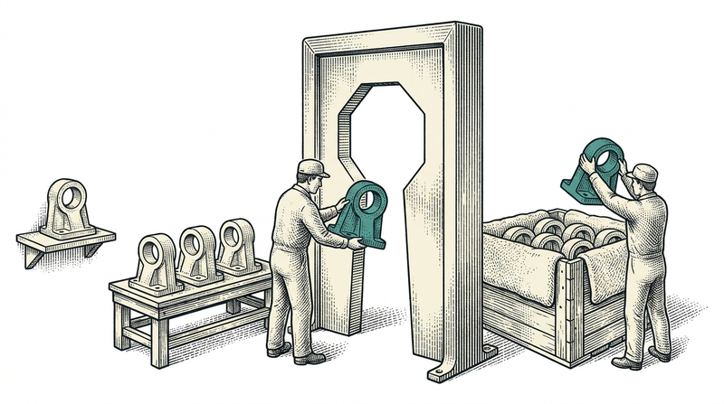 Quality: every piece passes the gauge before release; what does not fit is set aside, not shipped.