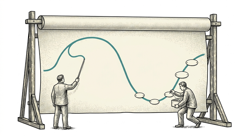 Discovery: we hear the need first-hand and draw the scope and the route together.
